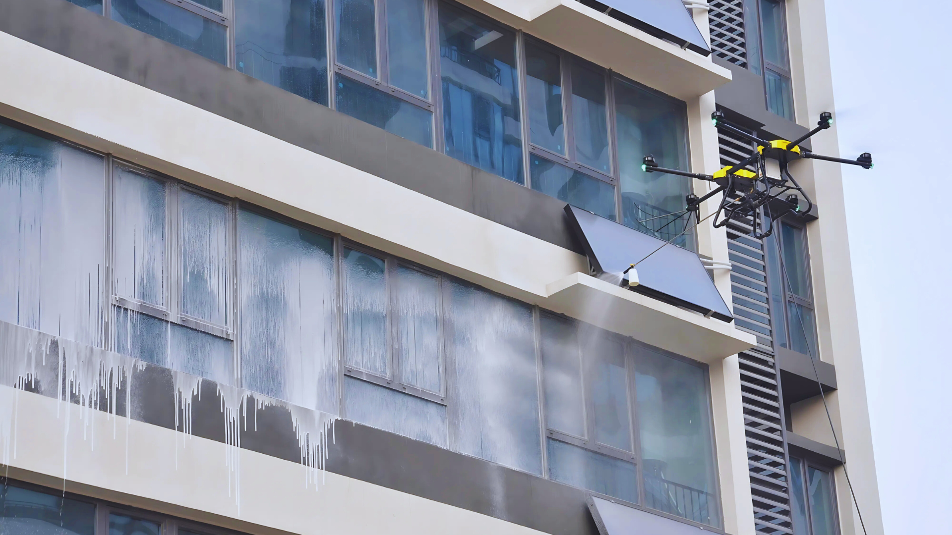 Drone Window Washing